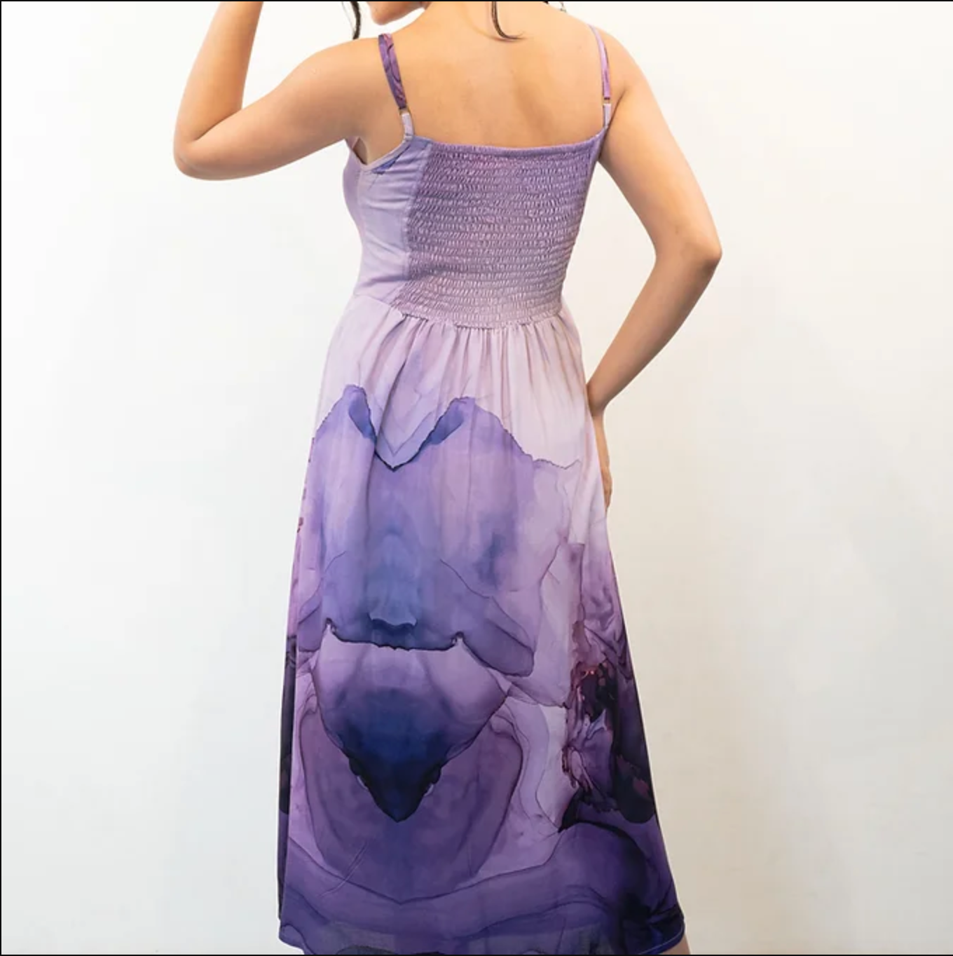 Marble Print Summer Dress